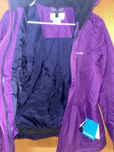 Pre-owned Columbia Men's 3-in-1 Nordic Point Ii Interchange Jacket - Purple