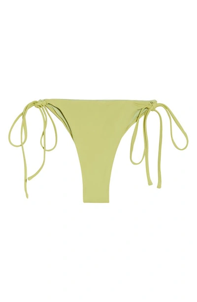 House Of Cb Santorini Side Tie Bikini Bottoms In Olive