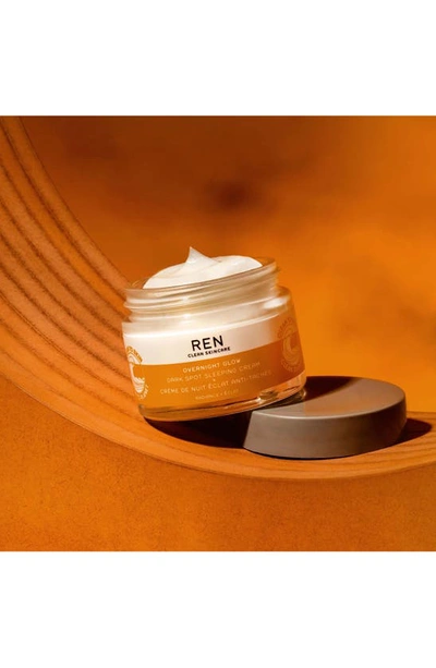 Shop Ren Clean Skincare Overnight Glow Dark Spot Sleeping Cream