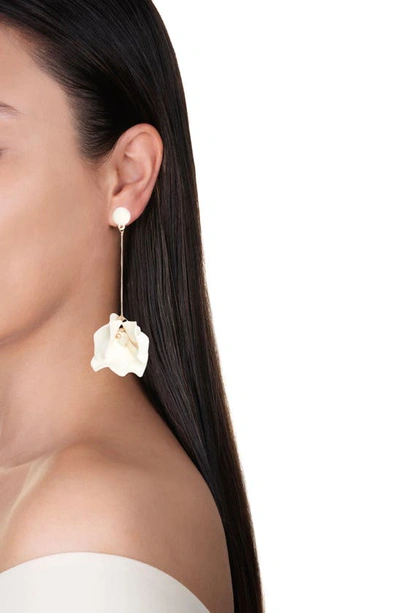 Shop Shashi Petunia Drop Earrings In White