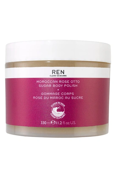 Shop Ren Clean Skincare Moroccan Rose Otto Sugar Body Polish, 11 oz