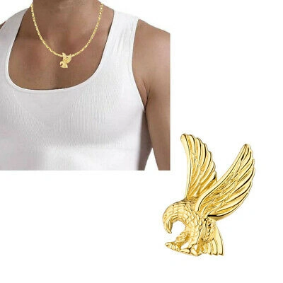 Pre-owned Echtschmuck Herren Anhänger 585 Echt Gold Adler Vogel Gelbgold 14 Karat Kettenanhänger Neu