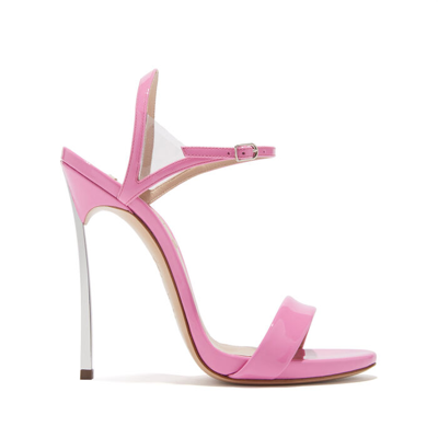 Shop Casadei Blade V Celebrity In Optimistic Pink