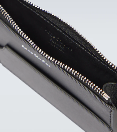 Shop Acne Studios Leather Wallet In Black