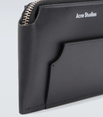 Shop Acne Studios Leather Wallet In Black