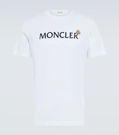 Shop Moncler Printed Cotton Jersey T-shirt In 0