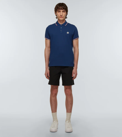 Shop Moncler Cotton Piqué Polo Shirt In 0