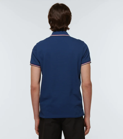 Shop Moncler Cotton Piqué Polo Shirt In 0