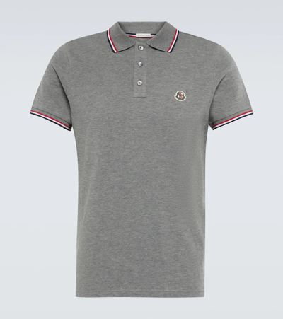 Shop Moncler Cotton Piqué Polo Shirt In 0