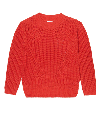 Shop Molo Gillis Cotton Sweater In Baked Apple
