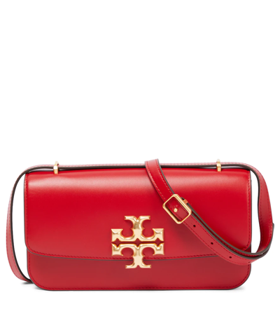 Shop Tory Burch Eleanor Small Leather Shoulder Bag In Tory Red