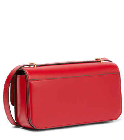 Shop Tory Burch Eleanor Small Leather Shoulder Bag In Tory Red