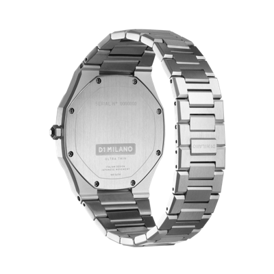 D1 Milano Watch Ultra Thin Bracelet 40 Mm In Blue/silver