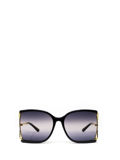 Shop Gucci Gg0592s Black Sunglasses