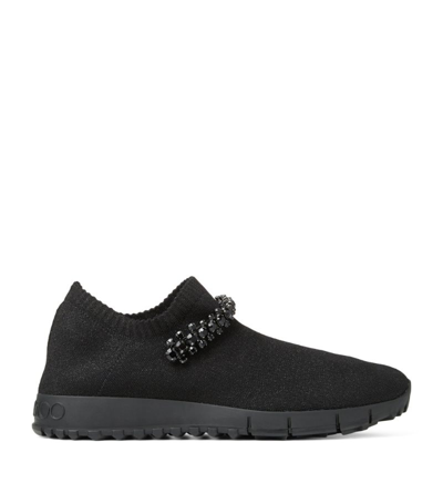 Shop Jimmy Choo Verona Knit Sneakers In Black