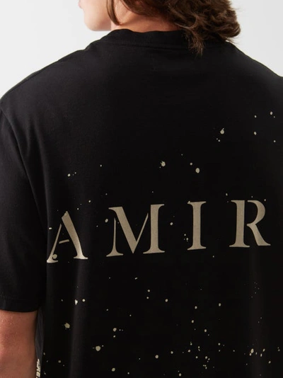 AMIRI Bandana Bleach Paint splatter-print T-shirt - Farfetch