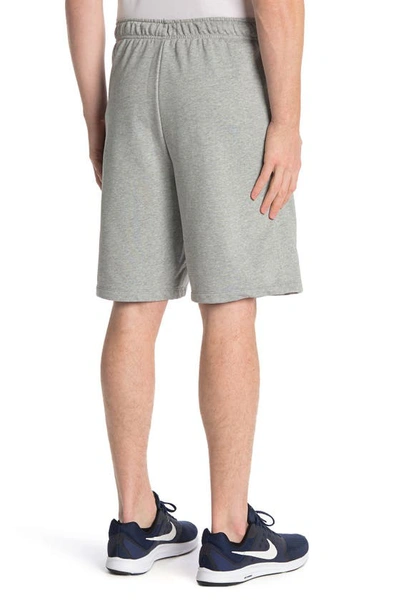 Shop Nike Dri-fit Fleece Shorts In D Gr H/black