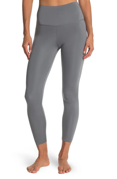Shop Nike Yoga 7/8 Tights In Smoke Grey/ Particle Grey