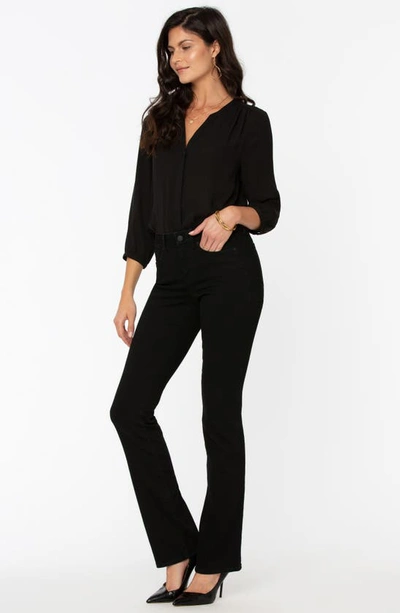 Shop Nydj Barbara High Waist Stretch Bootcut Jeans In Black