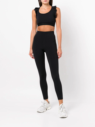 Shop Marchesa High-waisted Skinny Leggings In Schwarz