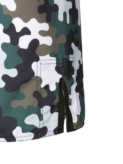 Shop Amir Slama Camouflage-print Bermuda Shorts In Multicolour