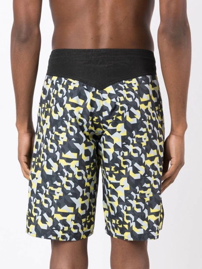 Amir Slama Geometric-print Bermuda Shorts In Multicolour