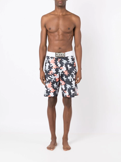 Amir Slama Camouflage-print Bermuda Shorts In Multicolour