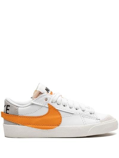 Shop Nike Blazer Low 77 Jumbo "white Alpha/orange Sail" Sneakers