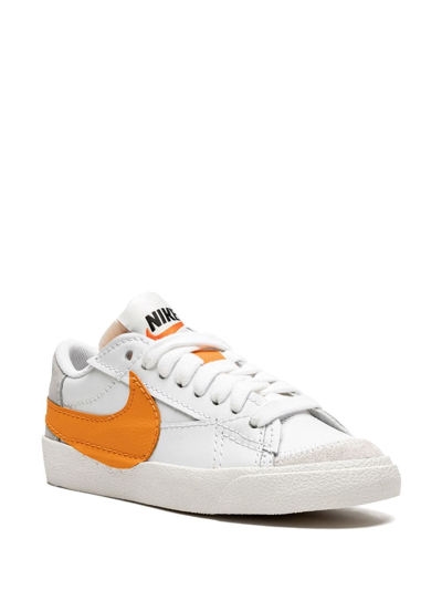 Shop Nike Blazer Low 77 Jumbo "white Alpha/orange Sail" Sneakers
