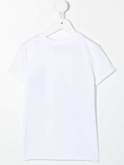 Philipp Plein Junior Graphic-print Cotton T-shirt In White
