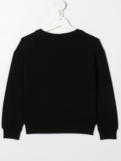 Shop Philipp Plein Junior Plush Logo-print Sweatshirt In Black