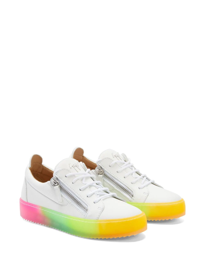 Shop Giuseppe Zanotti Gail Low-top Sneakers In White