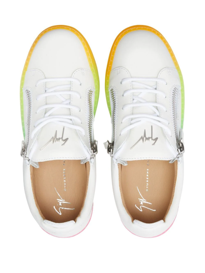 Shop Giuseppe Zanotti Gail Low-top Sneakers In White