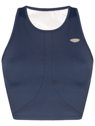 Shop Slama Gym + Manly Performance Tank Top In Blue