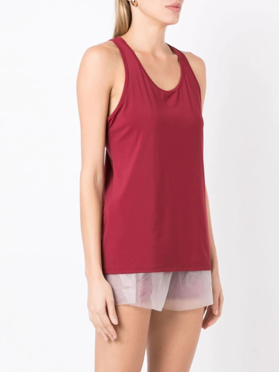 Slama Gym + Manly Performance Tank Top In Red