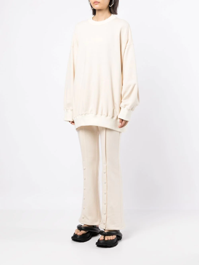 褶饰下摆超大款卫衣