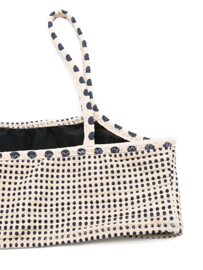 Amir Slama Spot-print Textured Bikini Set In Neutrals
