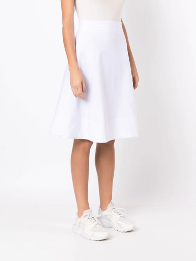 Shop Amir Slama High-waist Midi Skirt In White