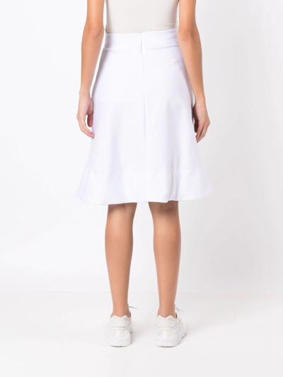 Amir Slama High-waist Midi Skirt In White