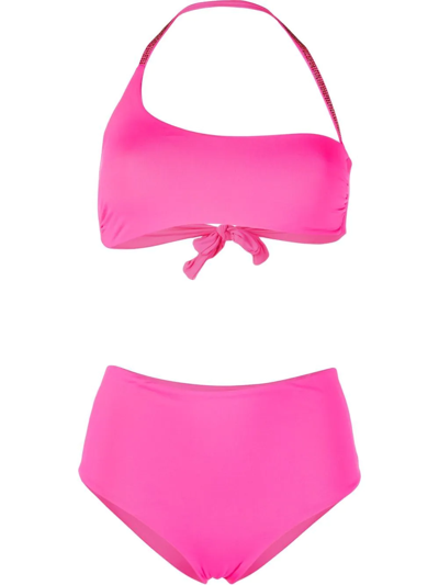 Shop Fisico Crystal-embellished Detail Bikini Set In Rosa