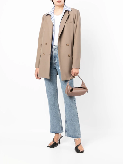 Agolde Harper Jeans Mid Rise Relaxed Straight Beam In Blau