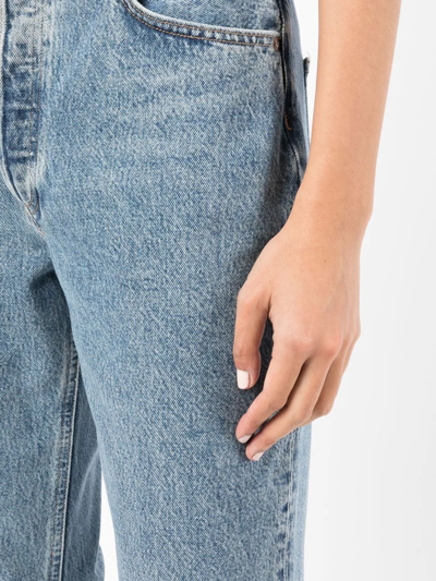 Agolde Harper Jeans Mid Rise Relaxed Straight Beam In Blau
