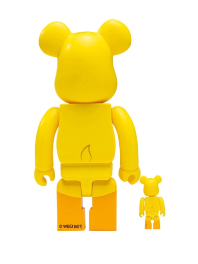 Shop Medicom Toy X Warner Bros Be@rbrick Tweety 100% And 400% Figure Set In Yellow