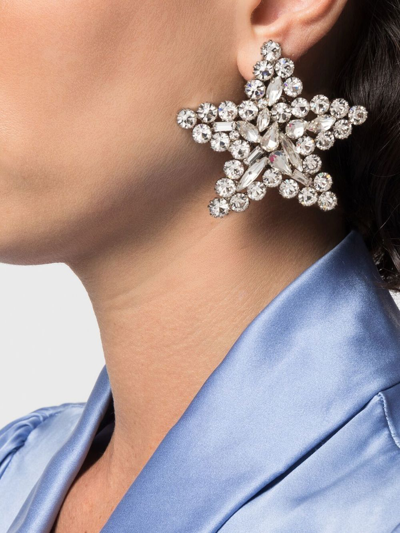 Alessandra Rich Star Earrings In Silber
