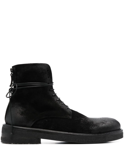 Shop Marsèll Wig Lace-up Ankle Boots In Schwarz