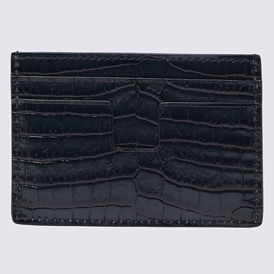 Shop Tom Ford Blue Leather Cardholders