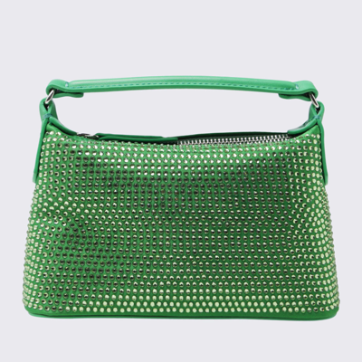 Shop Leonie Hanne X Liu Jo Emerald Rhinestones Mini Hobo Bag