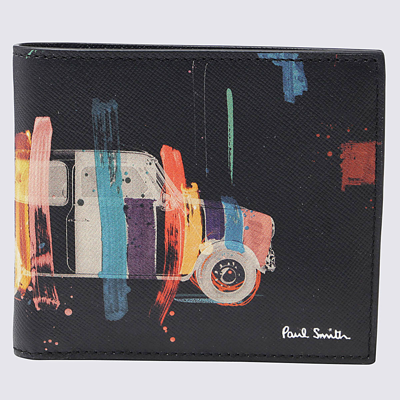 Shop Paul Smith Black Leather Iminar Wallet