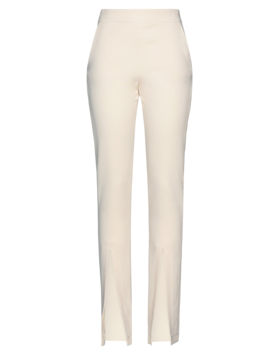 Shop Cinqrue Woman Pants Ivory Size S Polyester, Elastane In White