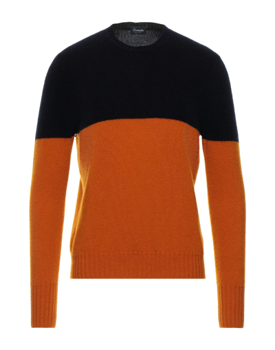 Shop Drumohr Man Sweater Orange Size 40 Cashmere